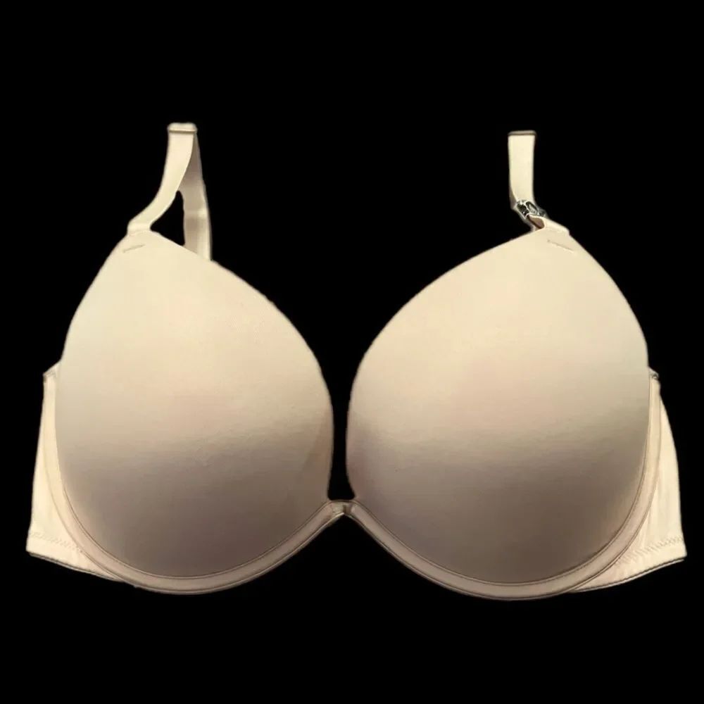 Victorias Secret Pink Wear Everywhere Super Push Up Bombshell padded bra Beige - Picture 2 of 5